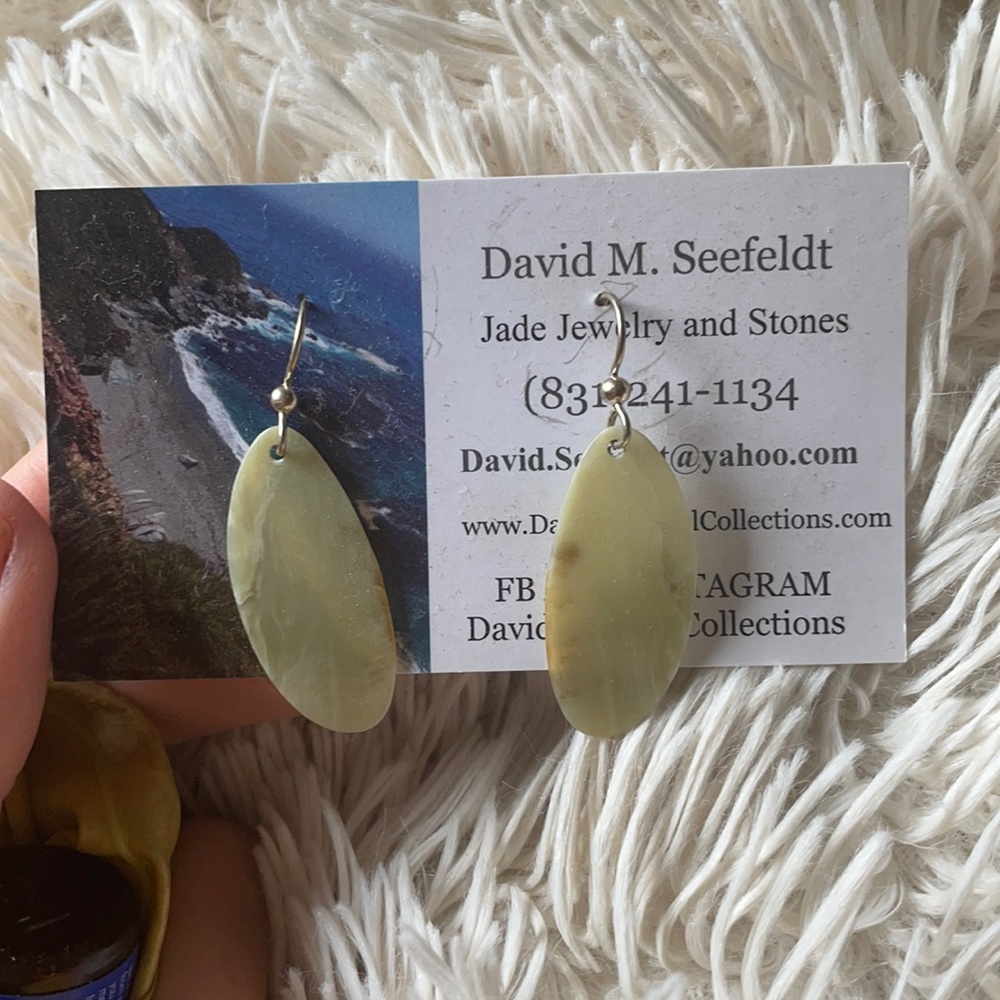 Big Sur Jade Earrings NWT